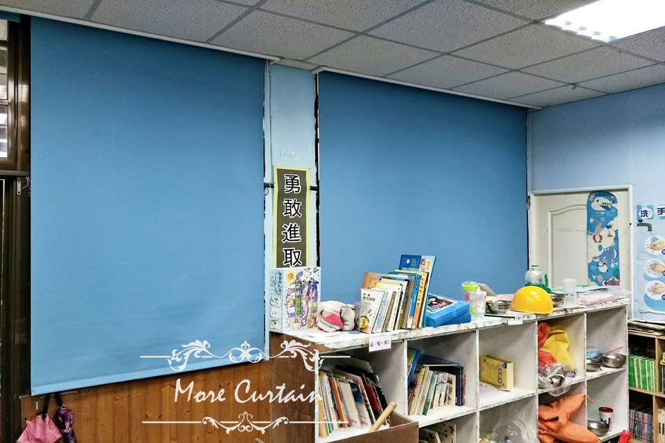 桃園市復興鄉的哈嘎灣光華國小遮光防焰捲簾 6 教室一律採用遮光防焰捲簾