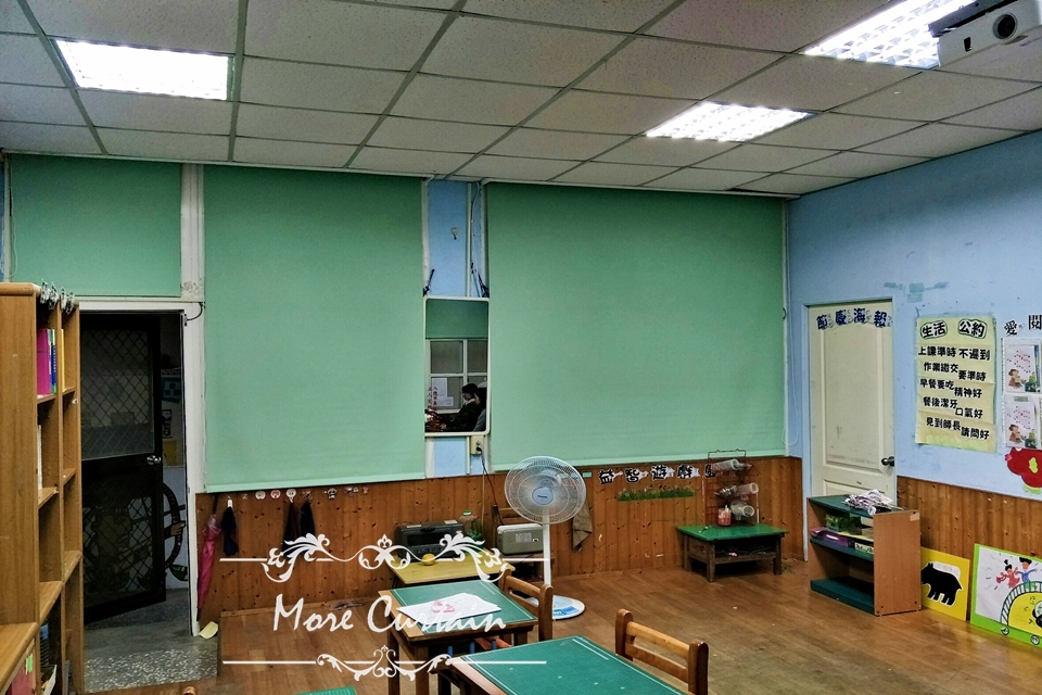 桃園市復興鄉的哈嘎灣光華國小遮光防焰捲簾 8 光華國小安裝照 171215 0010