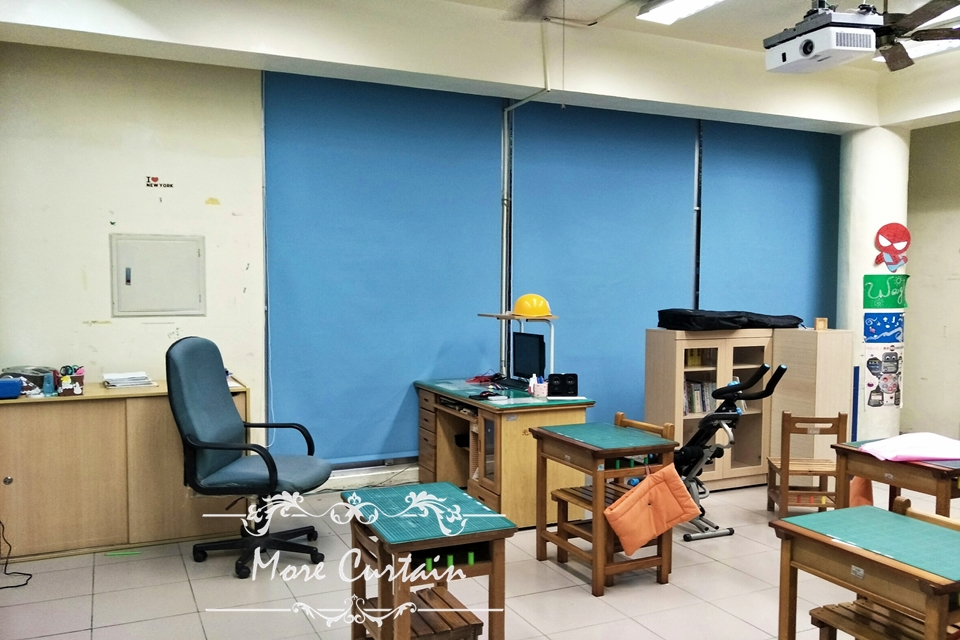 桃園市復興鄉的哈嘎灣光華國小遮光防焰捲簾 10 光華國小安裝照 171215 0015