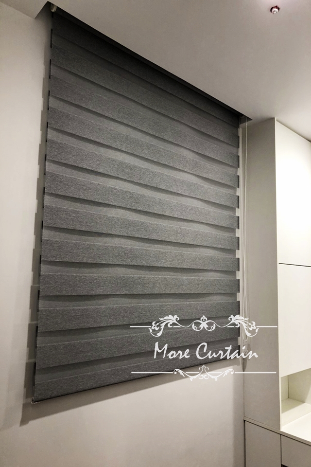 在桃園龜山遇見歐洲工藝的居家窗簾美學 8 考量到閱讀與工作需求,選用可隨意調節光線虛實的「調光簾」