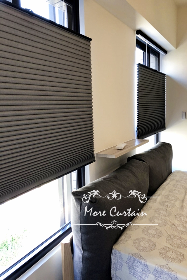 科技與自然的靜謐交界,新竹寶山窗簾案例 5 風琴簾在保留景觀的同時,亦能完美守護家人隱私