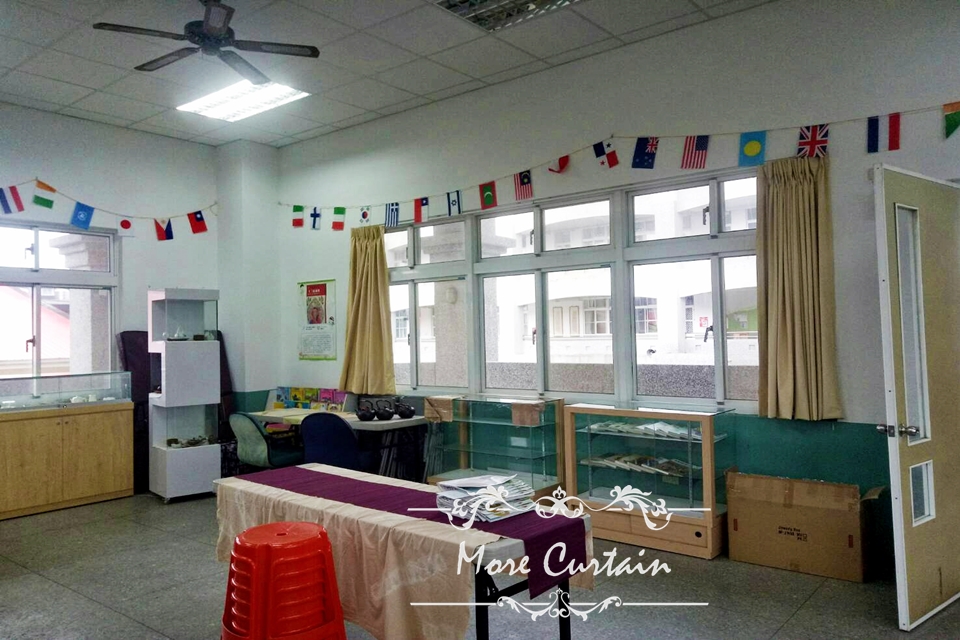 北埔窗簾推薦沐爾窗簾北埔國小印刷捲簾 2