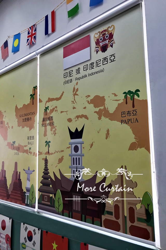 北埔窗簾推薦沐爾窗簾北埔國小印刷捲簾 9