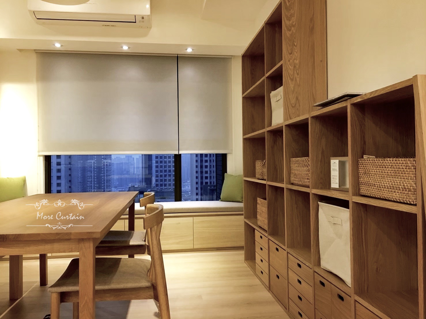 簡單俐落好保養,不佔空間的窗簾產品 2 -捲簾布簾蛇行簾 (8)