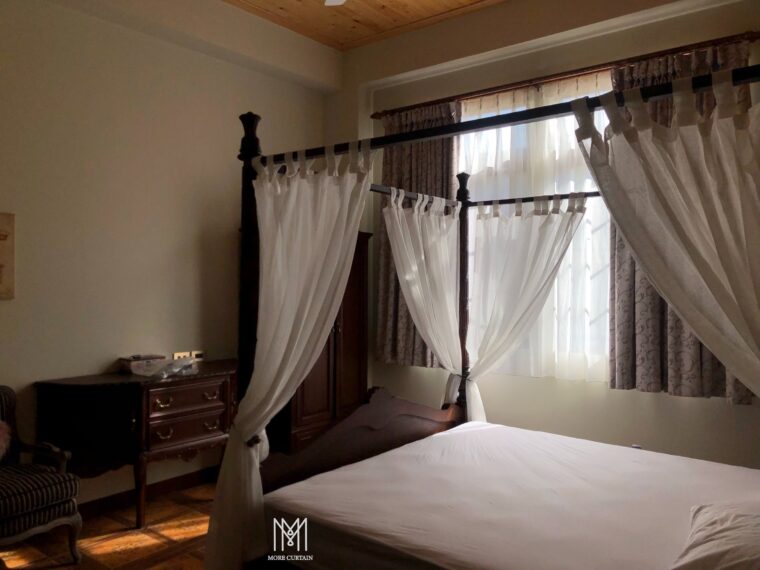 紗簾的不同運用能讓室內家具增添柔和、浪漫元素。