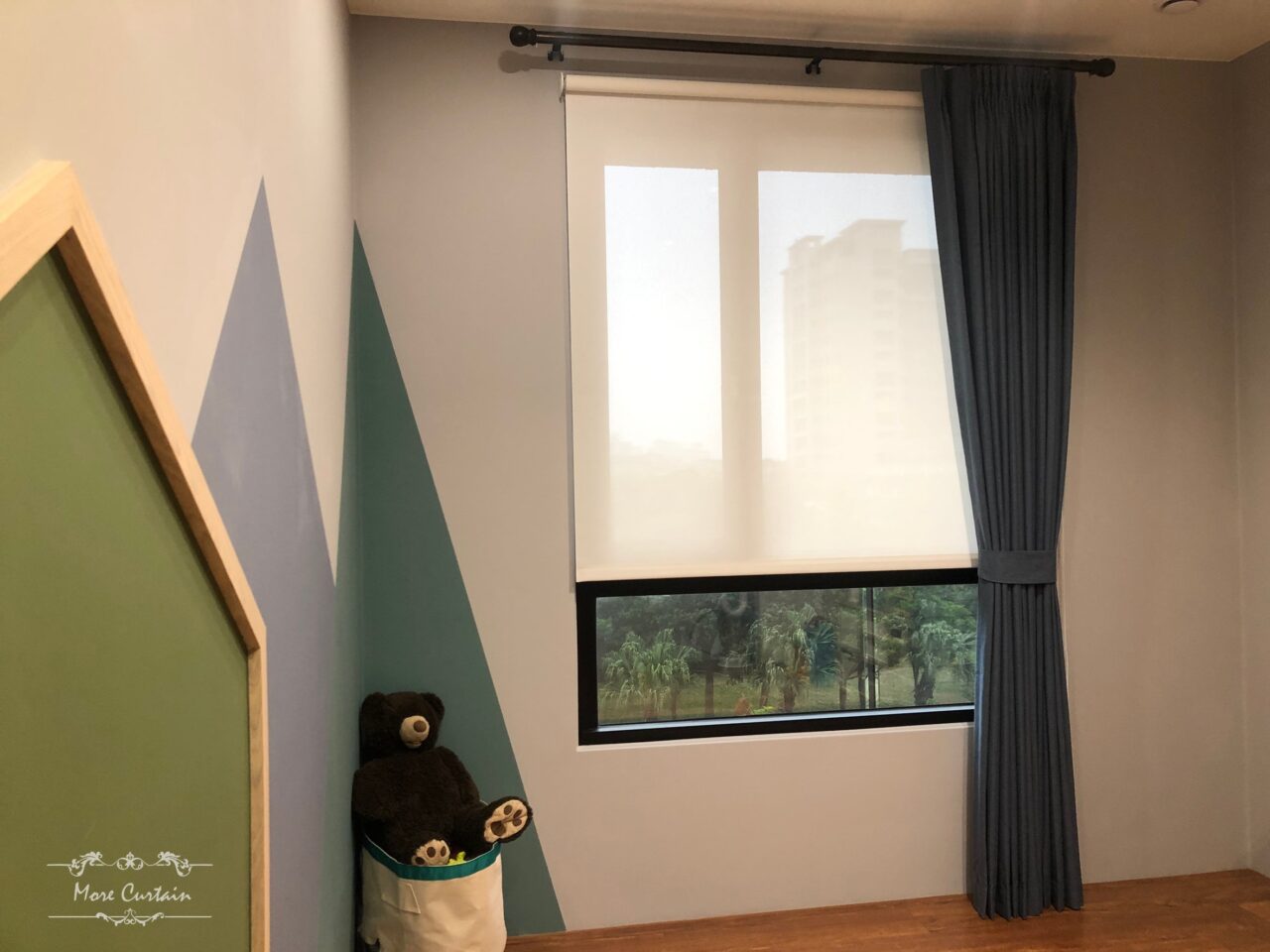 高科技鍍膜牛仔藍布簾