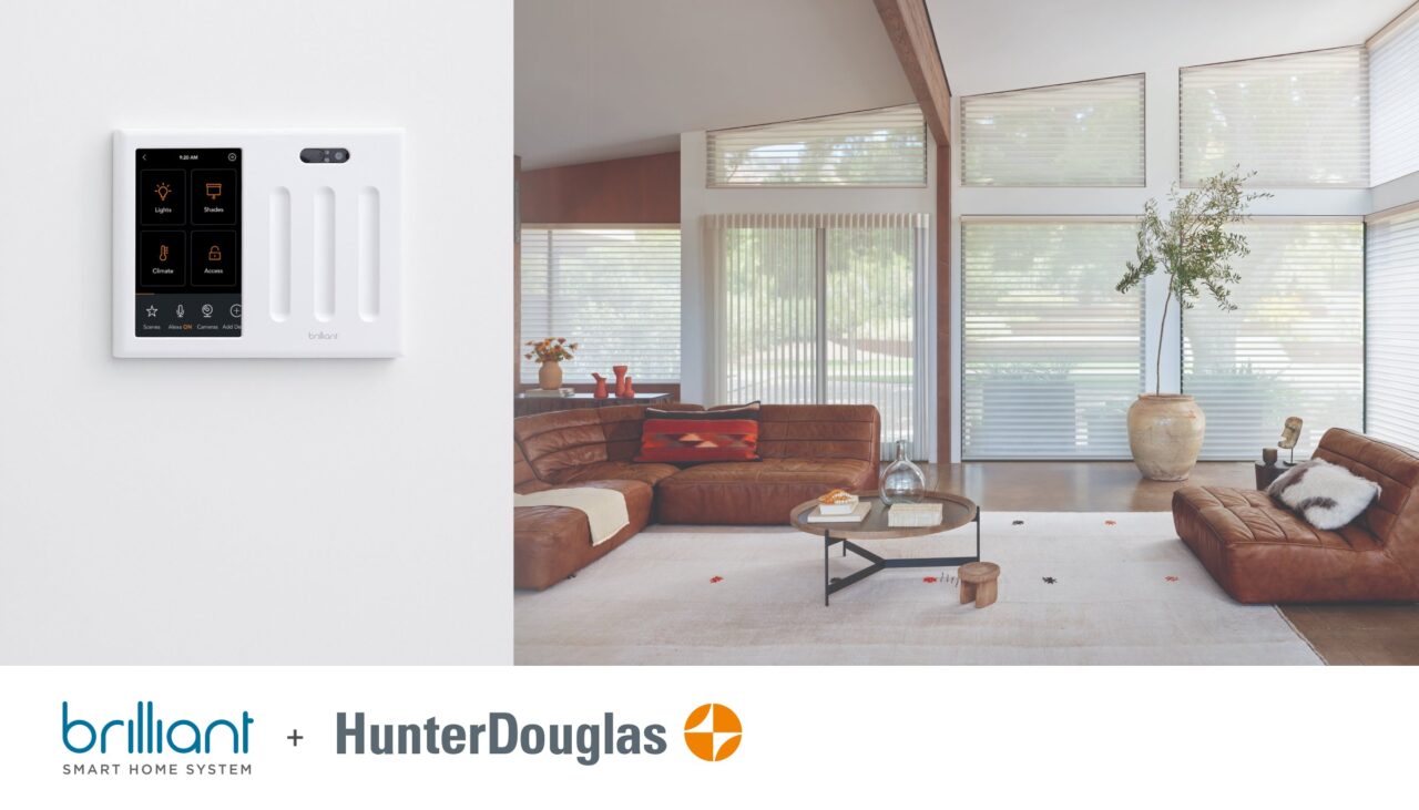 Hunter Douglas 電動窗簾牆壁控制方案