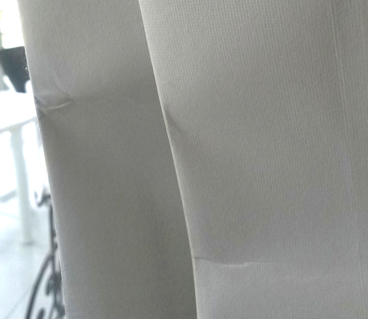 Luminette蘿美雅直立柔紗簾 5 如果葉片有摺痕,將難以回復。